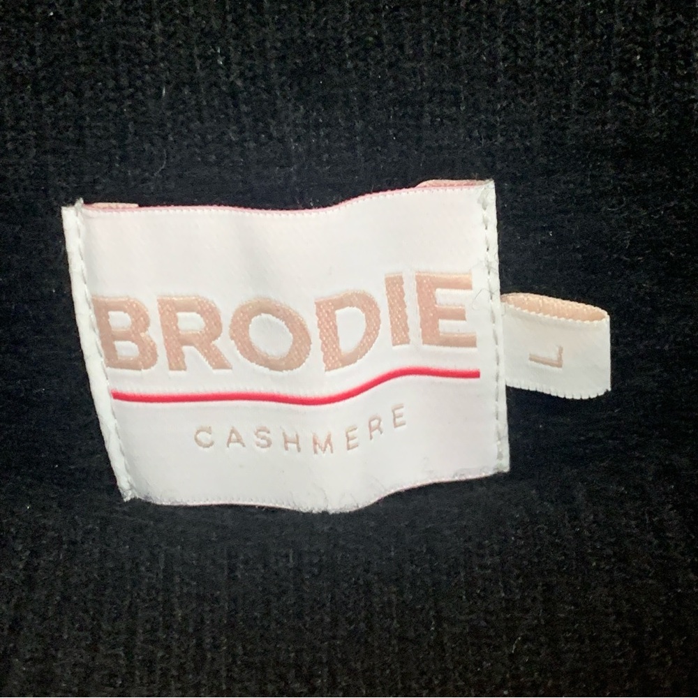 Brodie Cashmere | Black Rainbow Thunder Accent Strike Cashmere Jogger | Sz L - Picture 6 of 13